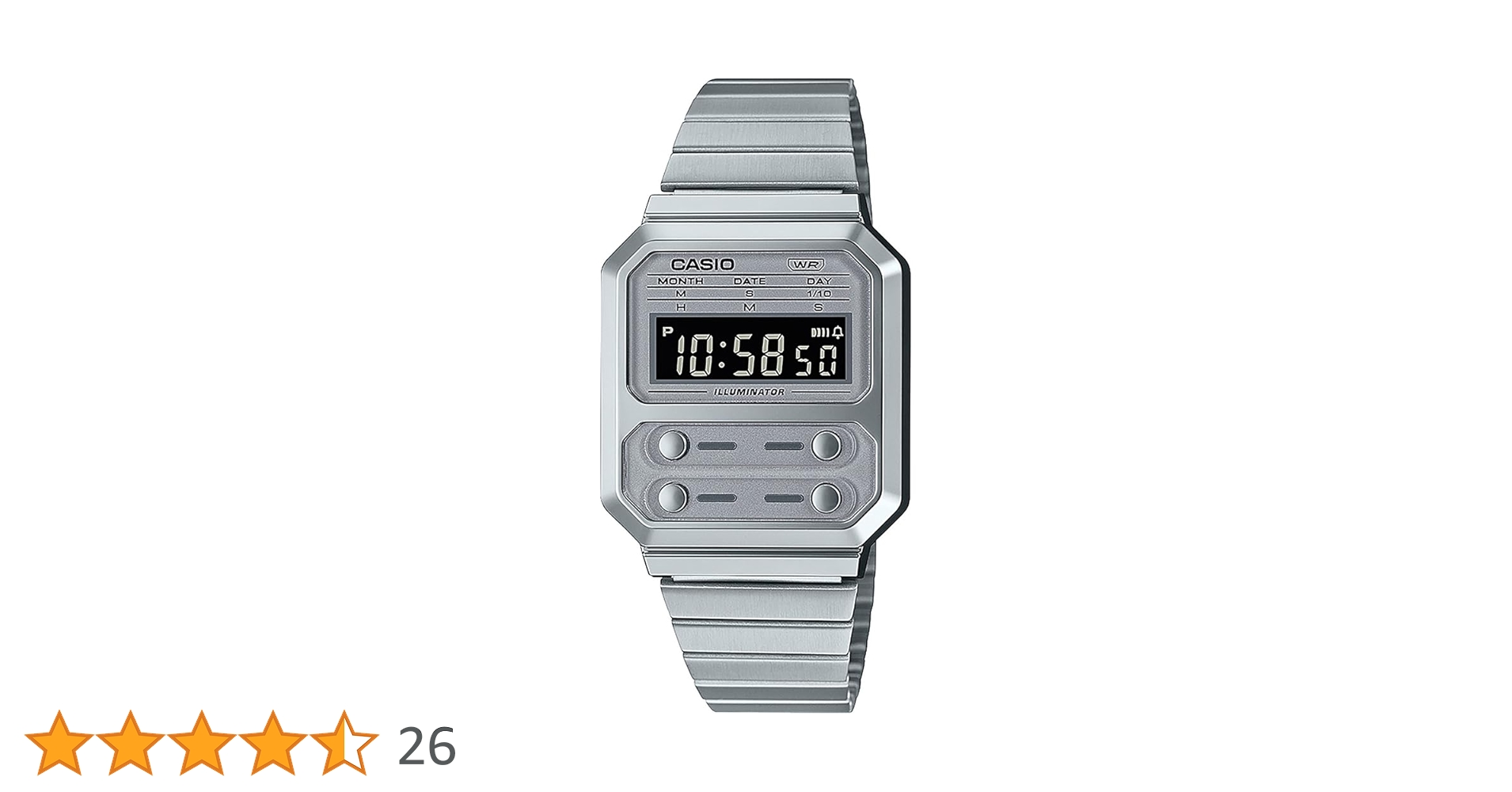 CASIO A100WE-7BDF デジタル腕時計 CASIO カシオ A100WE メンズ 腕時計 日常生活用防水 10年保証