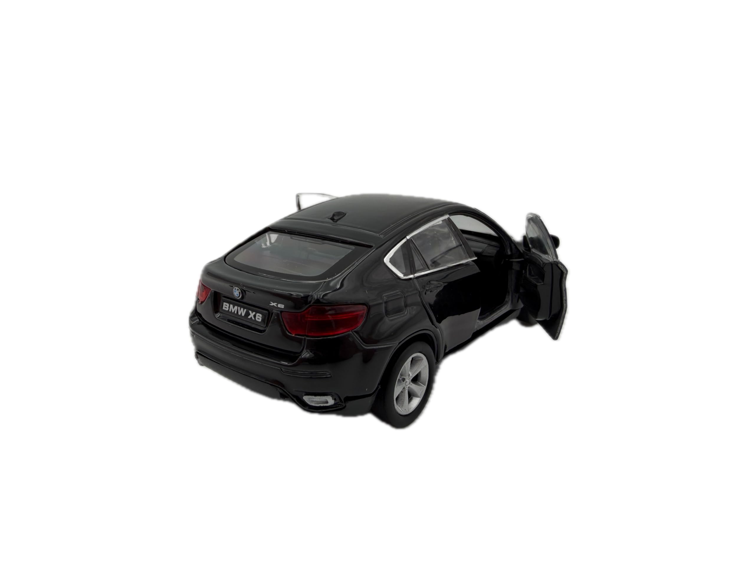 Dromader Welly Modellino auto BMW X6 SUV, in miniatura, scala 1:39, nero