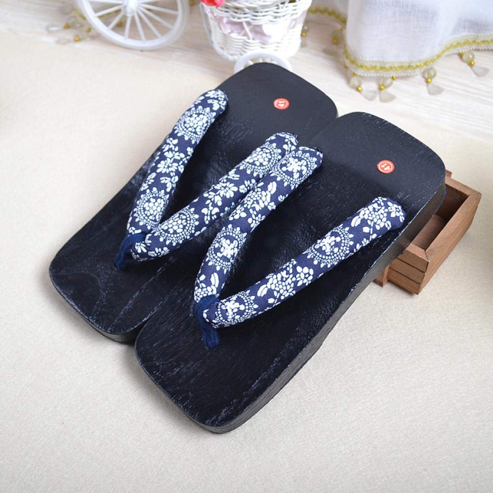 Sandales Geta Japonaises En Bois - Cosplay Samurai Traditionnel - Unisexe - Taille 44 - Confortables
