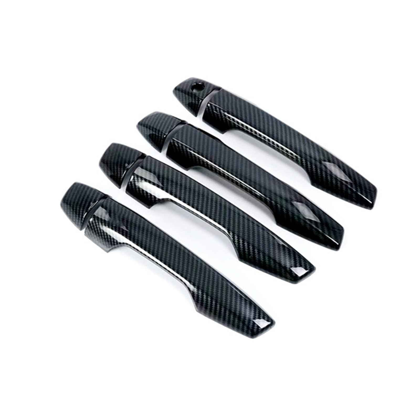 Drezzo Car Exterior Door Handle Car Outer Door Handle Cover Trim for Mitsubishi for Eclipse for Cross 2018-2022(4Handle 1 Keyhole)