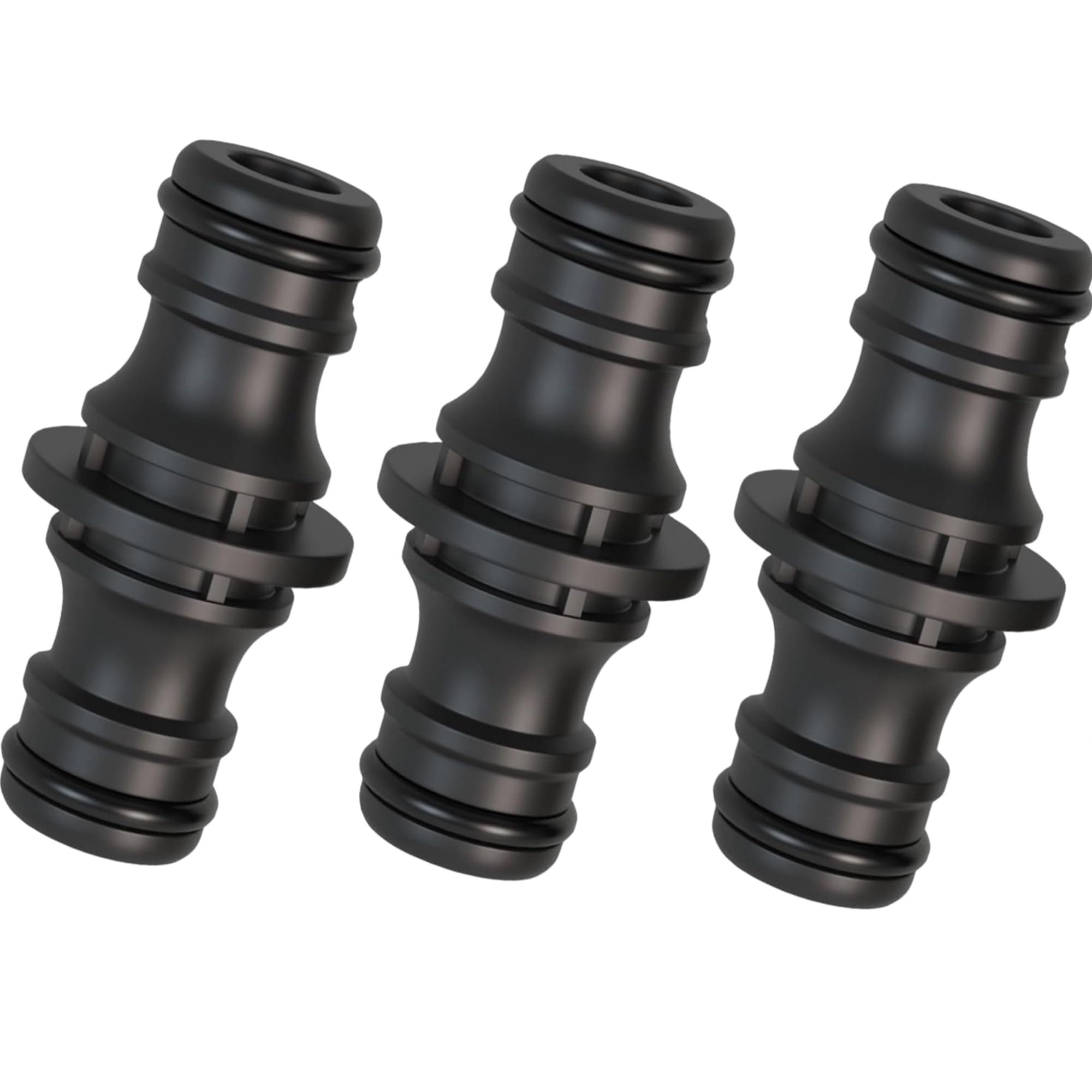 Xpendhoze Men's Double Hose Connector 3Pcs Ideal For Extending The Length Of Your Hose, Robust, Universal Coupling,Leak-Proof & Durable, Coupling, Bsp Thread (Double Hose Connector)