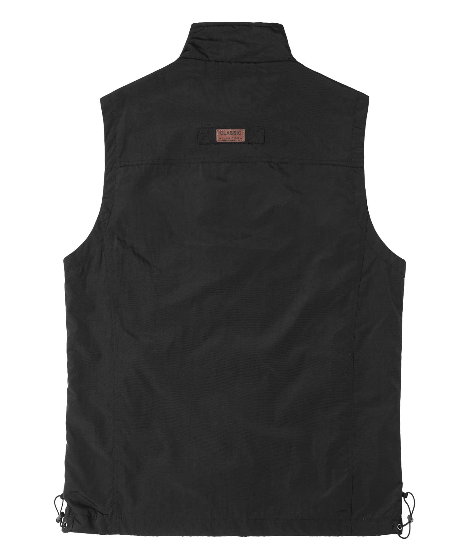 Herren Outdoor Weste mit Taschen Schnelltrocknend Leicht Atmungsaktiv Ärmellose Jacke Nylon Multifunktionsweste