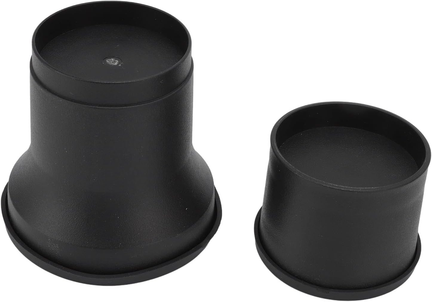 4pcs Round Furniture Lifters with Rubber Non Slip Pads, Heavy Duty Plastic Bed Risers Set, Stackable 2/4/6 Inch Adjustable Furniture Raisers for Sofa Bed Chair Cabinet