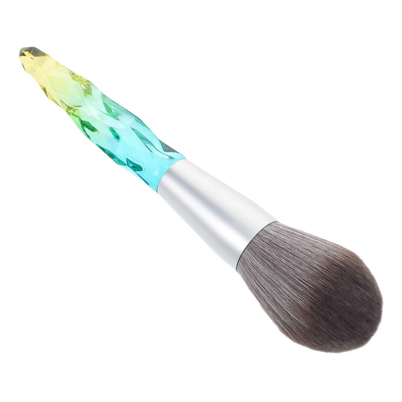 FOMIYES Crystal Makeup Brush Acrylic Foundation Brush Ice Ridge Design for Women Soft Bristles Makeup Tool Portable and Lightweight