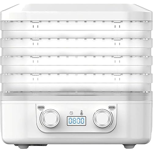 2026 New Freeze Dryer Machine for Home with 5 Trays,Digital Adjustable Timer and Temperature Control,Freeze Dried Snack Maker for Fruit,Meat and Veggies Storage (White)