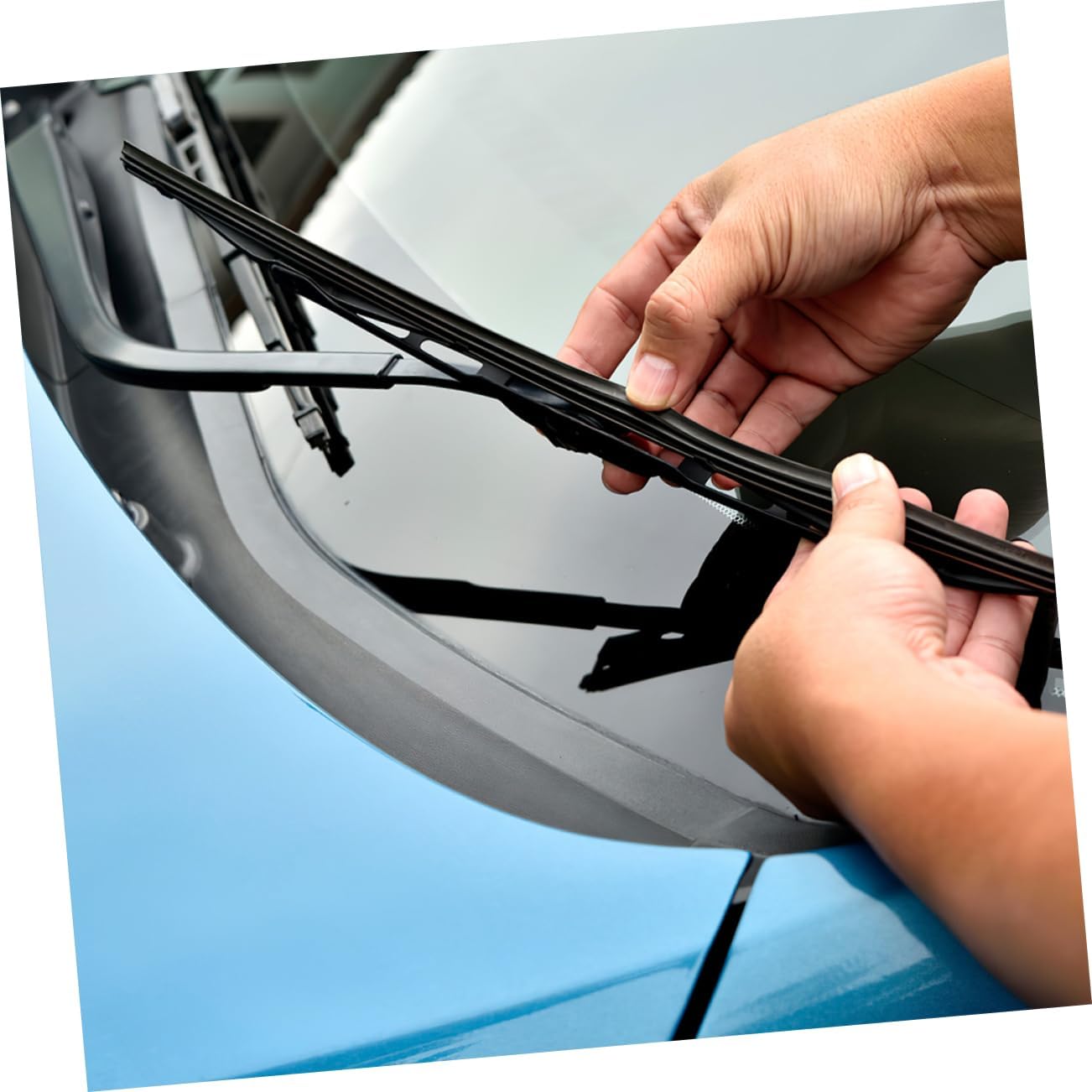 8Pcs Windshield Wiper Blade Refills Compatible Strips for Easy Installation Various Car Models Efficient Windshield Cleaning