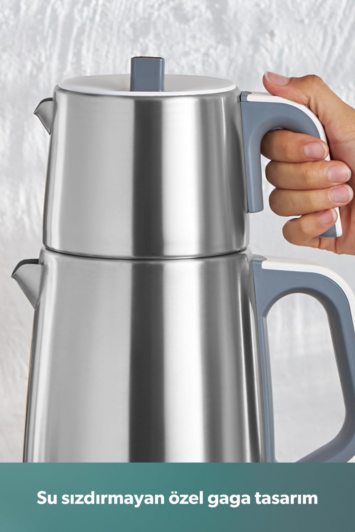 Homend Royaltea 1709H Dokunmatik Konuşan Çelik Çay Makinesi Inox