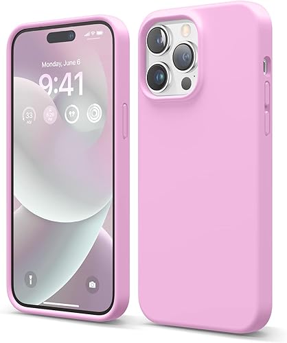 Miniatura 9 de elago Compatible con iPhone 14 Pro Max, funda de silicona líquida, funda protectora de cuerpo completo, a prueba de golpes, funda delgada para