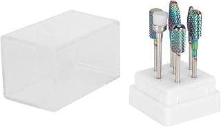 Conjunto de 7 peças de brocas de unha de liga de tungstênio, removedor de esmalte em gel, arte de unhas, polimento de cabeça de moagem, ferramenta de pedicure para salão de unhas doméstico