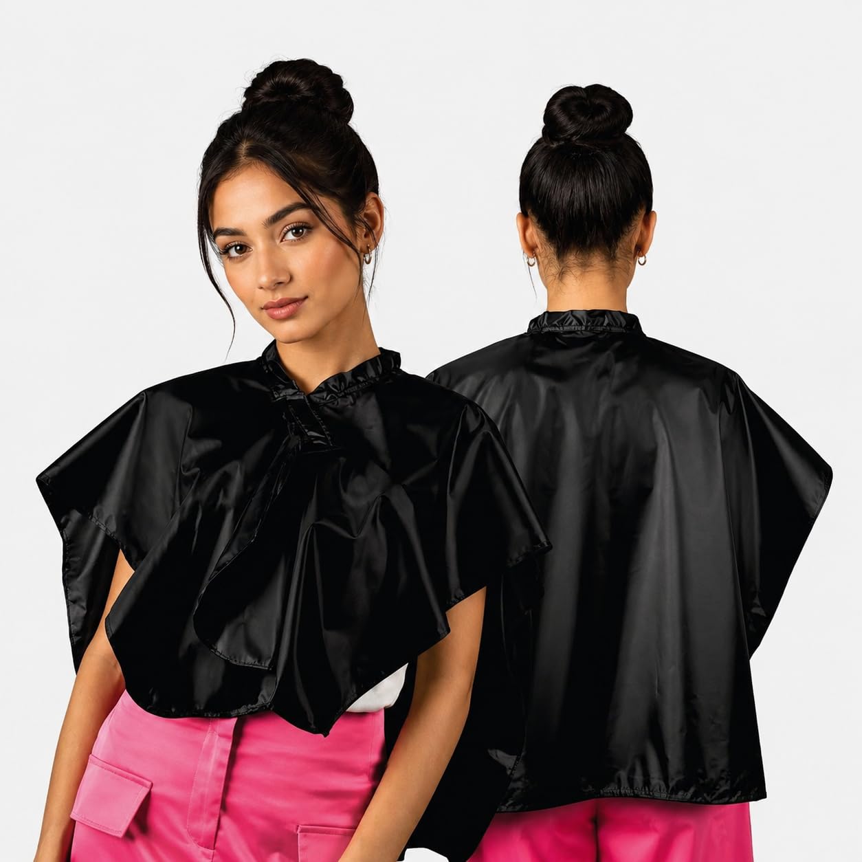 UD Professional Water Resistant Hair Coloring & Shampoo Cape for Hairdresser- 1Pc | Durable Polyester Salon Cape, Protective Hair Dye & Shampoo Sheet, Comfortable Fit, Easy to Clean (SKU: CS-602)-image-32