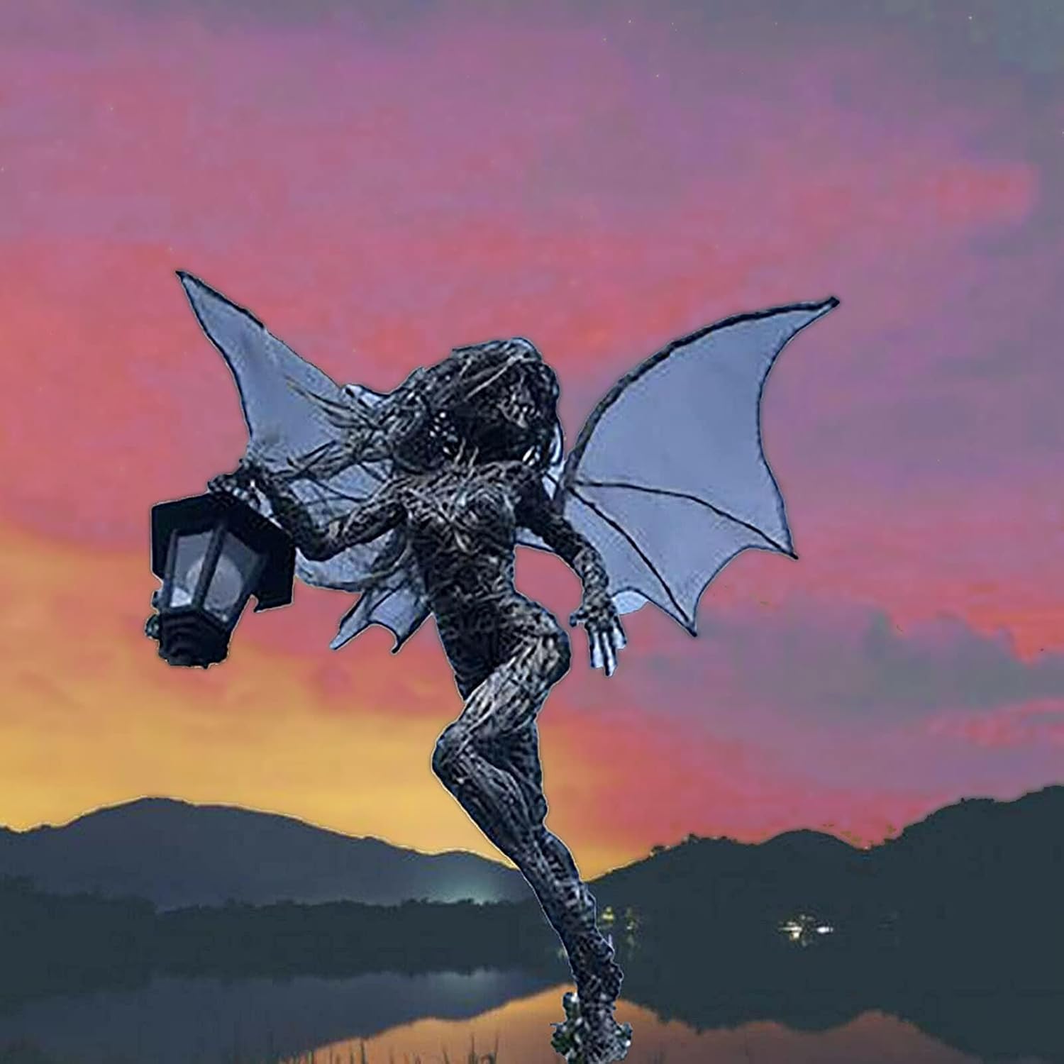 Resin Elf Statues Decor Outdoor Yard Art Ornaments,Elf with