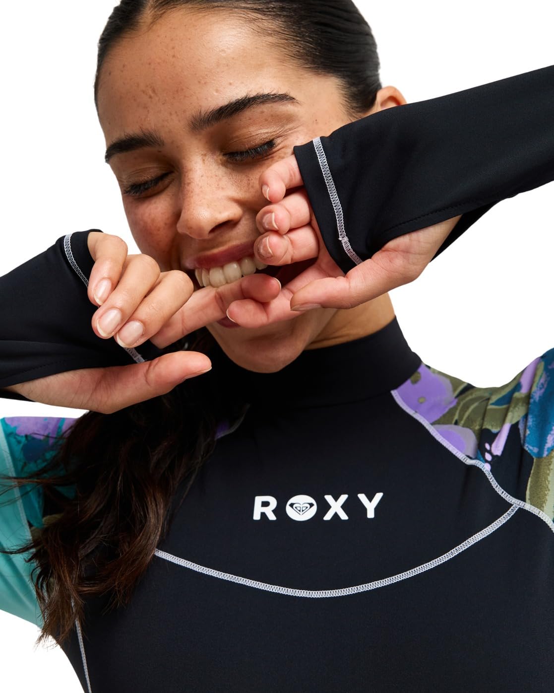 Roxy 2026 Donna Active Maglia Lunga da Nuoto Tutta in Uno ERJWR03944 - Viola Golden Gal S