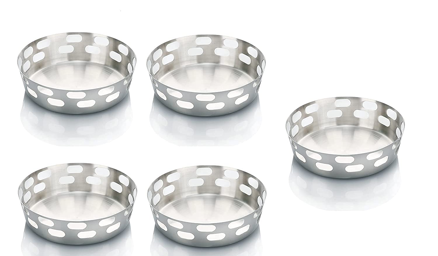 SAGER Stainless Steel Bread Basket Set - 5 Piece -1