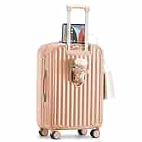 Amazon.com | TIYFIY Hard Shell Carry On Luggage With Cup