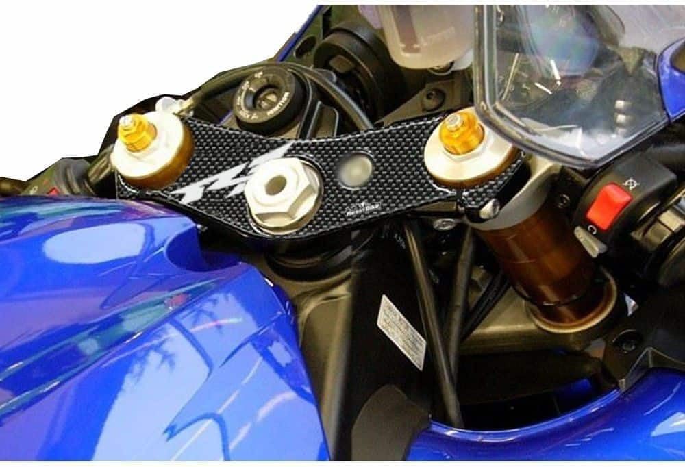 Resin Bike Motorcycle 3D Stickers Compatible with Yamaha R1 2004-2006. Fork Steering Protection from Impact and Scratches. Resin Stickers - Made in Italy