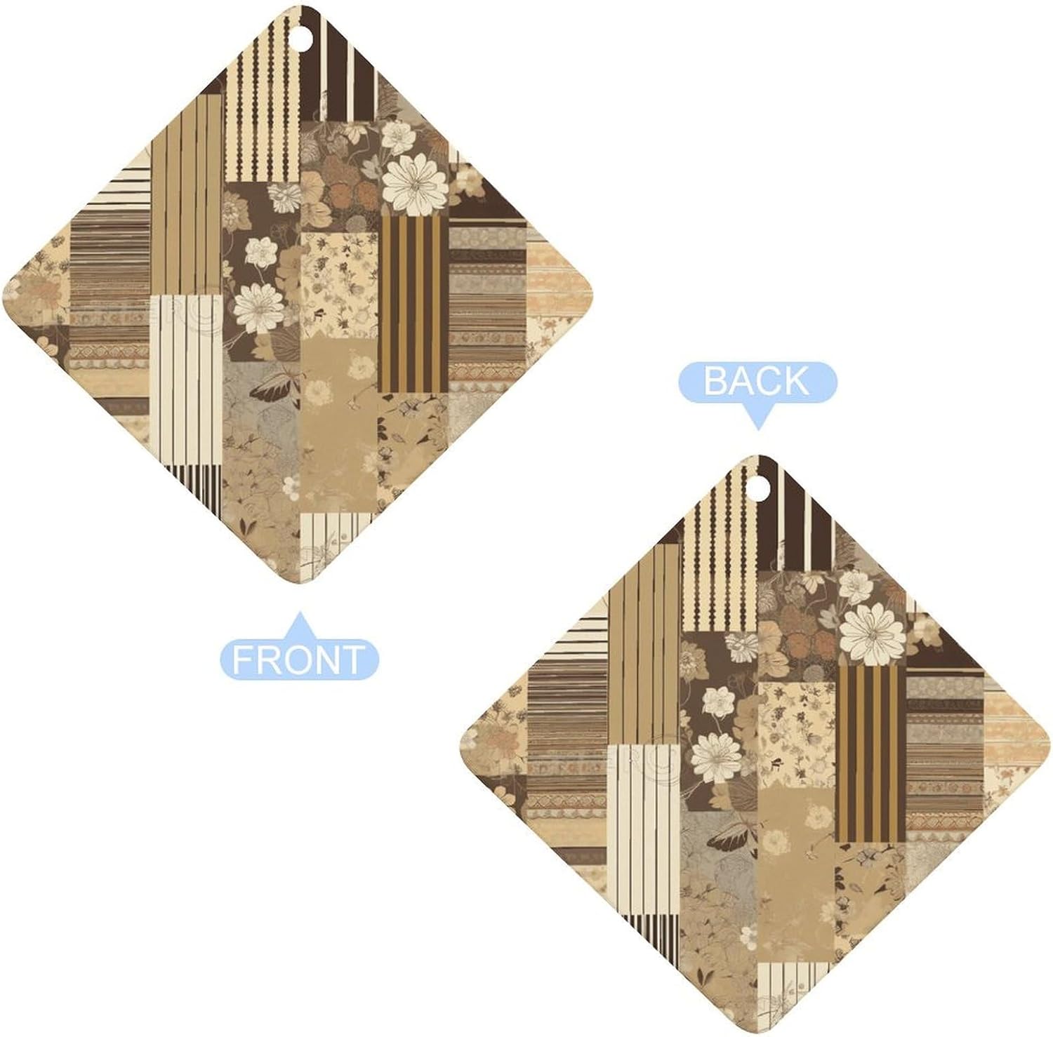 5 Pcs Car Air Fresheners Hanging Air Freshener Dark Brown And Beige Hanging Scented Cards Fragrance Scented Cards for Car Car Aromatherapy Tablets for Car