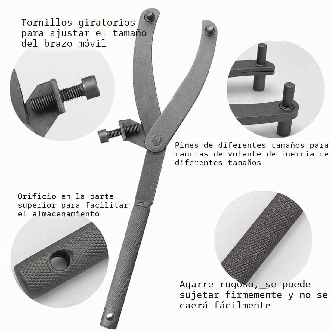 Llave de Volante de Tipo Y, Herramienta de Llave de Embrague, Llave de Embrague Variador de Moto, Llave Ajustable de Embrague, Instalar y Quitar Accesorios de Motocicletas
