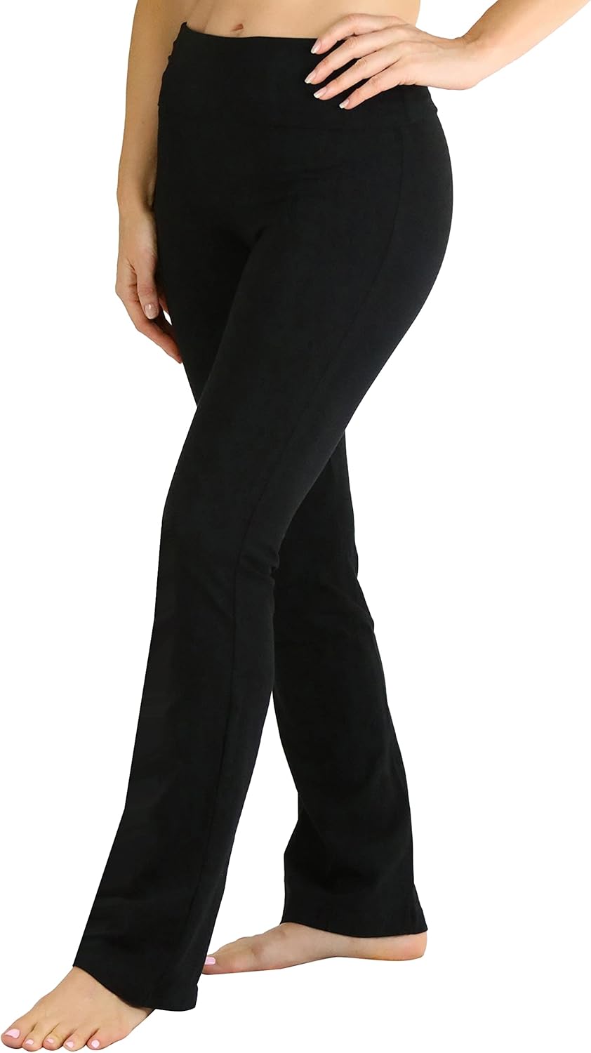 ToBeInStyle Women's Low Rise Sweatpants w/Fold-Over Waistband