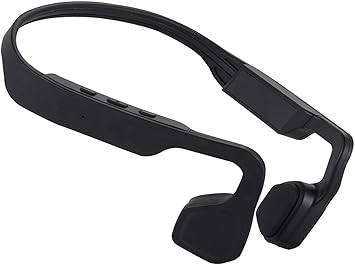 QT S Bone Conduction Headphones Bluetooth with Mic Titanium Lightweight Open-Ear Wireless Stereo Music IP65 Sweat Resistant Answer Phone Call for Running Hiking Driving Bicycling Earphone