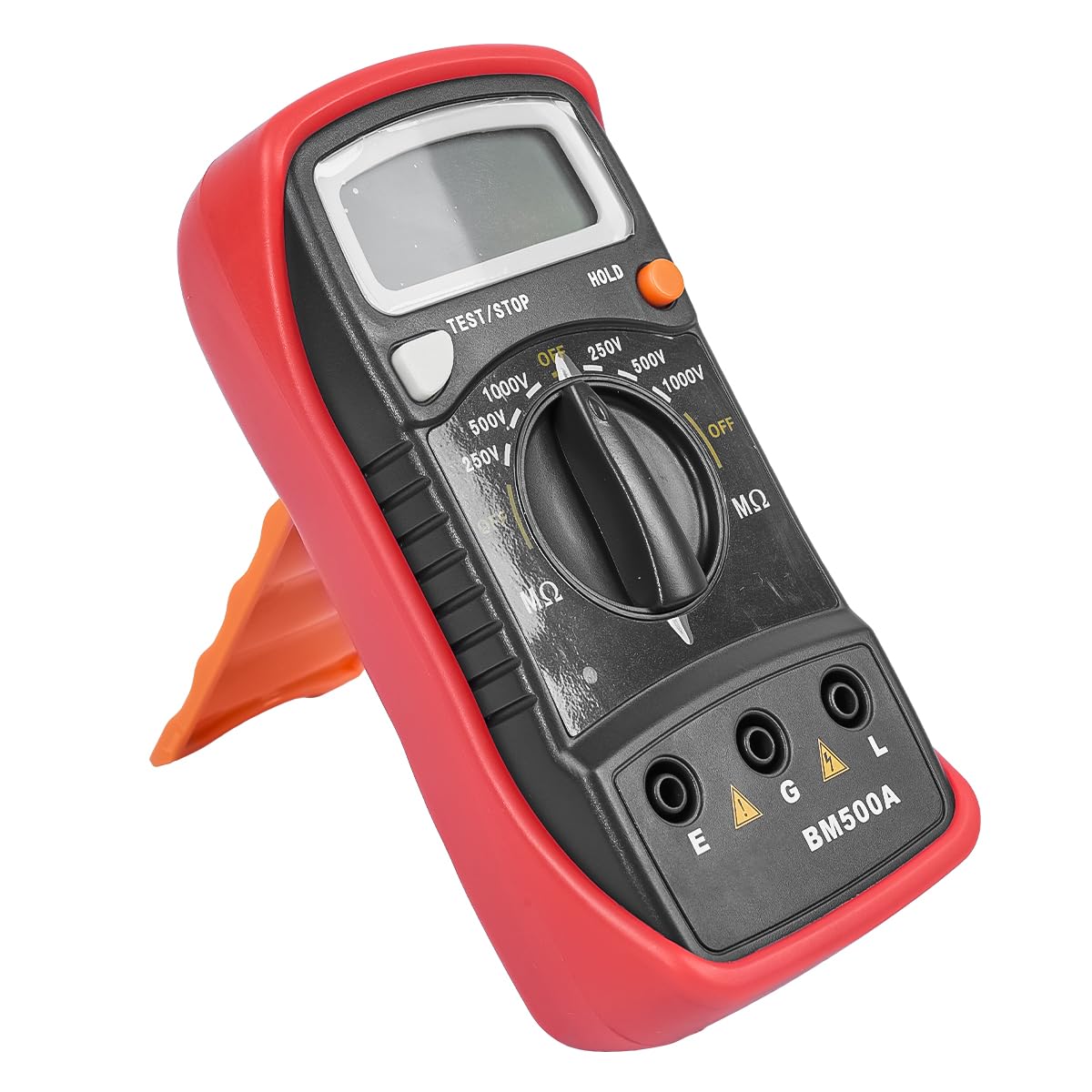 Sarini Testeur de résistance d'isolation numérique Bm500a 1000V 1999mω Résistance Écran LCD Mégaohmmètre Testeur électronique pour la Maintenance Testeur Portable