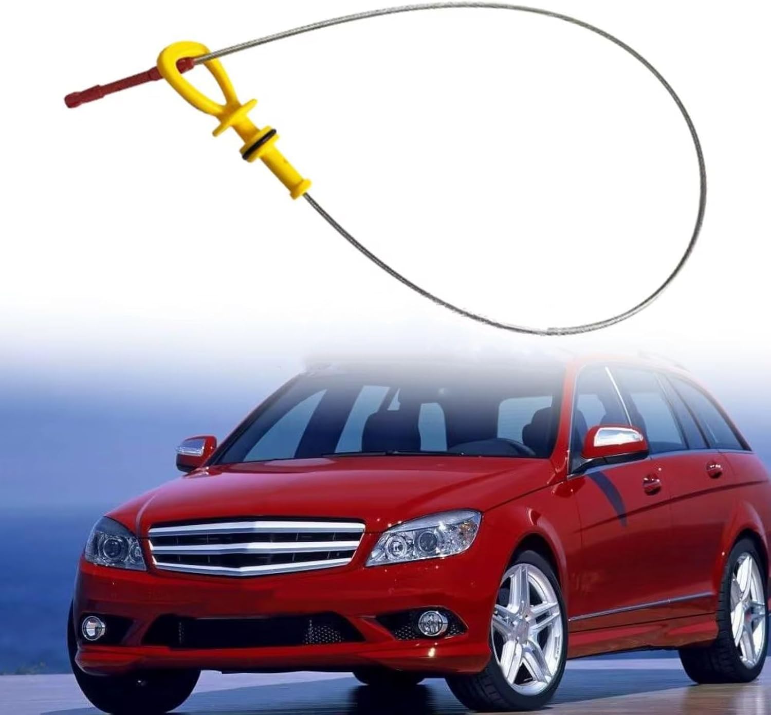 Dipstick Replacement Compatible With Benz C-Class W204 2007–2013 S204 2010–2013 E-Class W212 2009–2010 Car Engine Oil Level Dipstick A2720100072