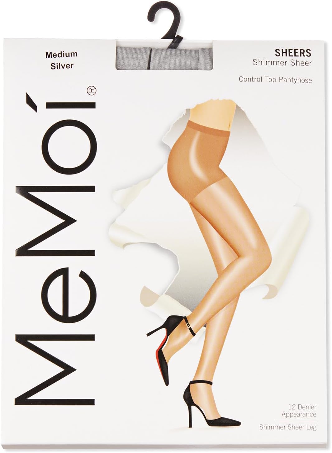 MeMoi Shimmer Sheer Pantyhose, Comfortable Control Top Pantyhose, Lightweight Nylons for Women - Sizes Small to X-Large - Image 7