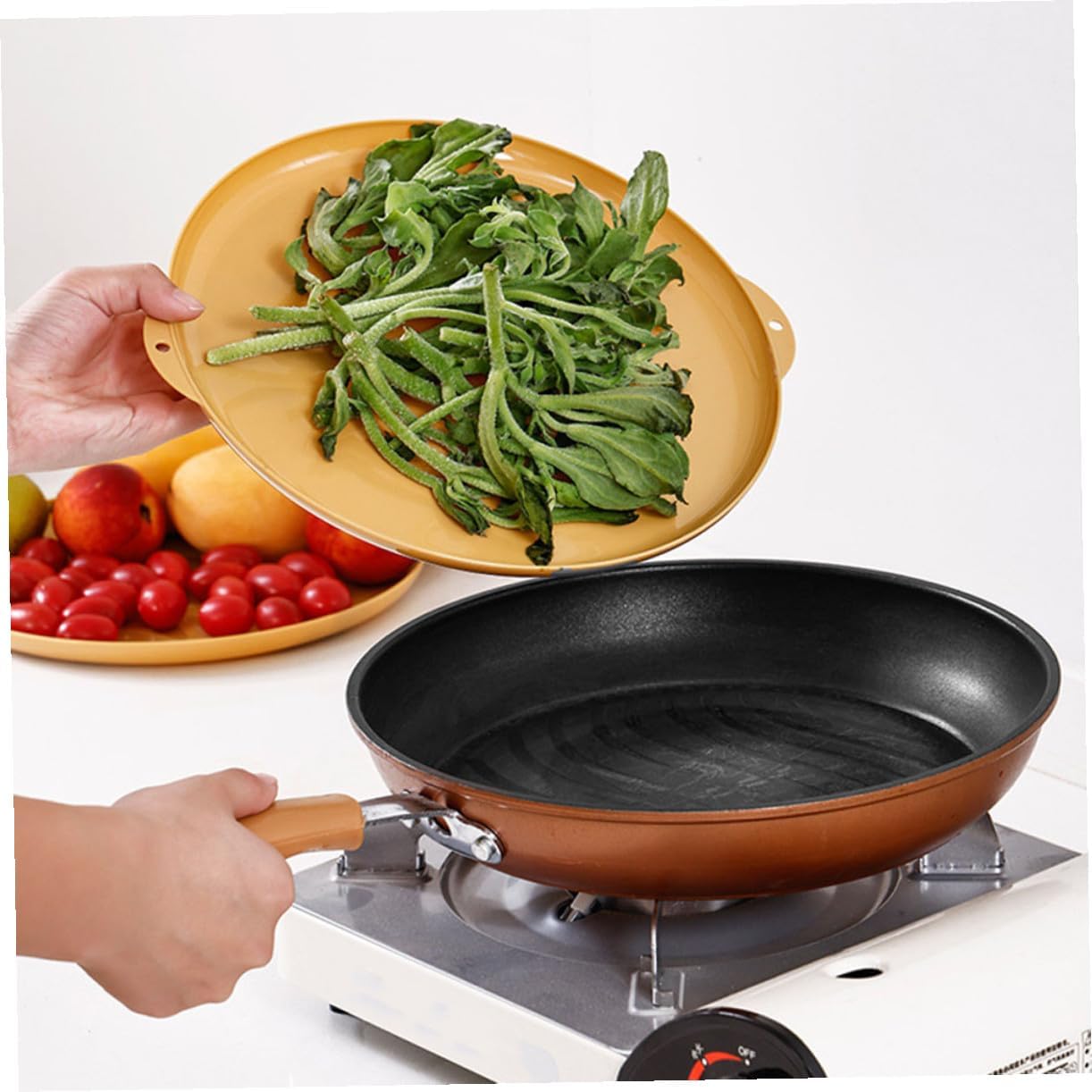 2pcs Insulated Food Covers Plastic Meal Protector Dustproof Design Kitchen Food Storage Lid for Leftovers Suitable for Dining Table Use