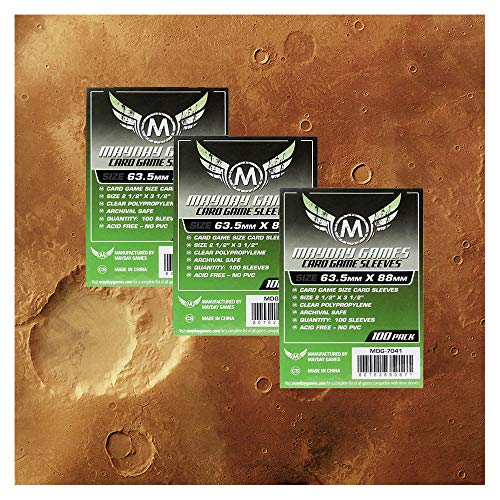 Preisvergleich Produktbild Unbekannt Mayday Standard Card Game Sleeves - Kartenschutzhüllen Vorteilspack 7041 für Terraforming Mars