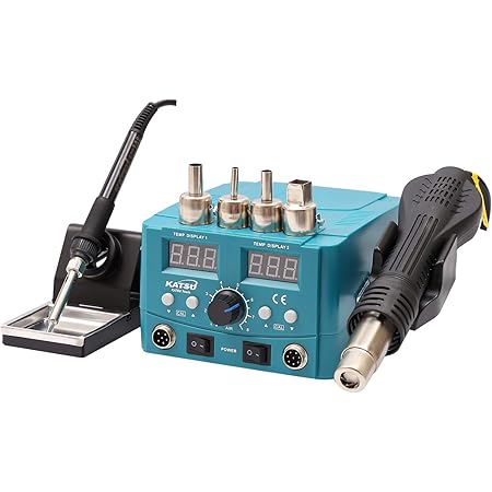 KATSU 2 in 1 Electric Digital Display Heating Gun Soldering Iron Station