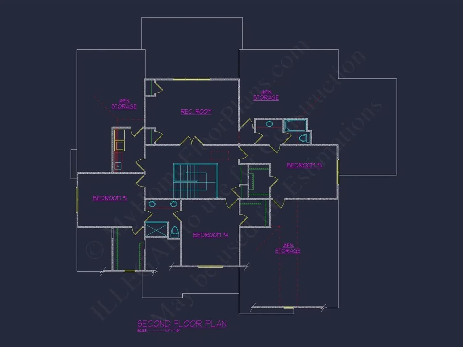14-1848 HOUSE PLAN - Traditional House Plan with CAD Designs and Detailed Blueprints
