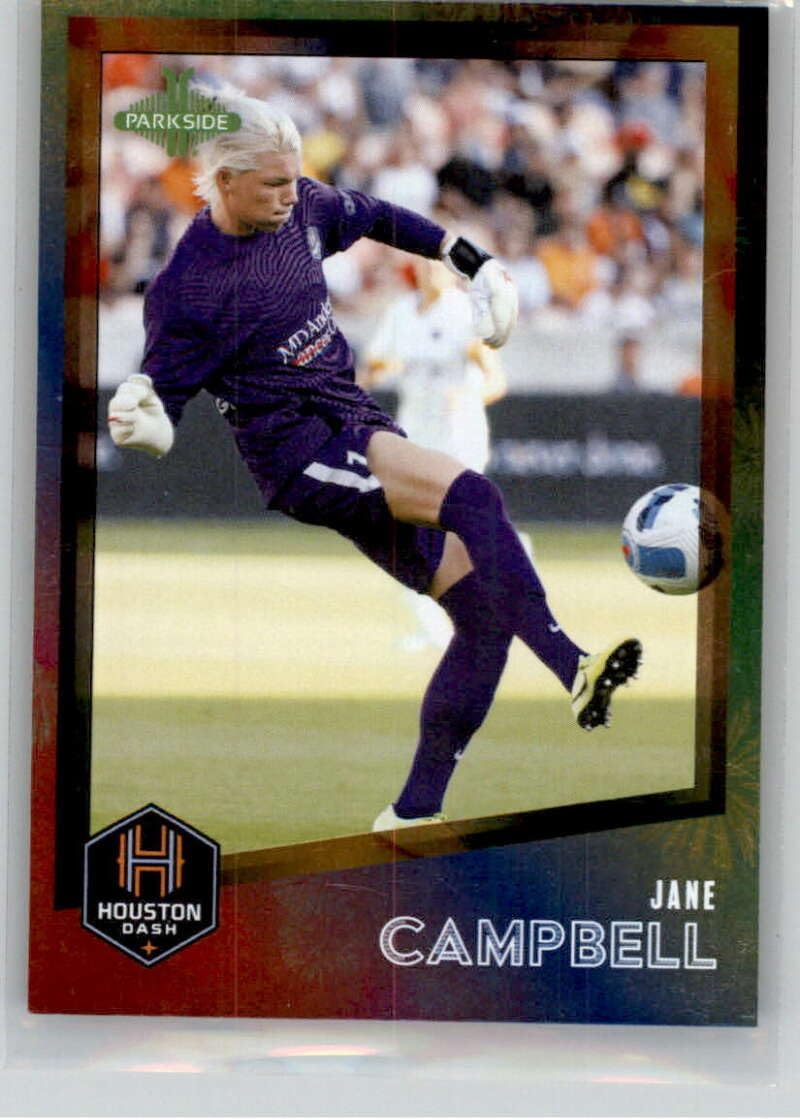2023 Parkside NWSL Vol 1 Shimmer #76 Jane Campbell Houston Dash Official National Women's Soccer League Card in Raw (NM or Better) Condition