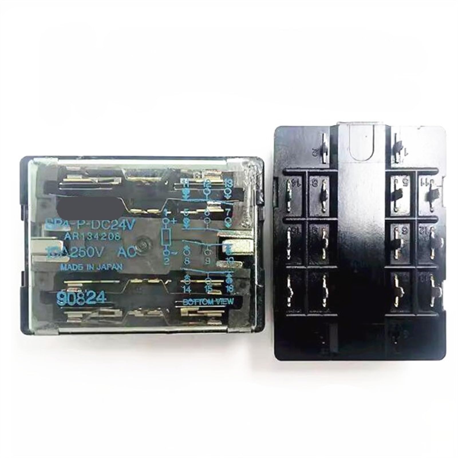Relé SP4-P-DC24V componente electromecánico de 24V con salida de 10A 2