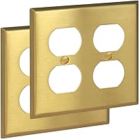 Vista 23 de Rio Salto BRASS - Placa de pared de metal dorado para interruptor de luz, placa de pared para receptáculo, cubiertas basculantes de 1 banda, latón