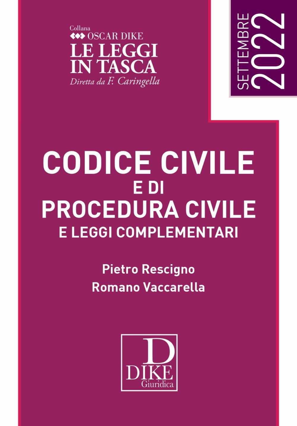 Codice Civile E Di Procedura Civile E Leggi Complementari. Settembre 2022. Ediz. Pocket - 4