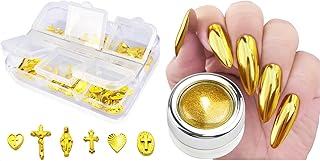 Gold Nail Charms Gold Chrome Nail Powder