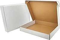 Vista 69 de Cajas de envío negras para pequeñas empresas, paquete de 20 cajas de cartón corrugado de 12 x 8 x 3 pulgadas para envío, embalaje, regalos