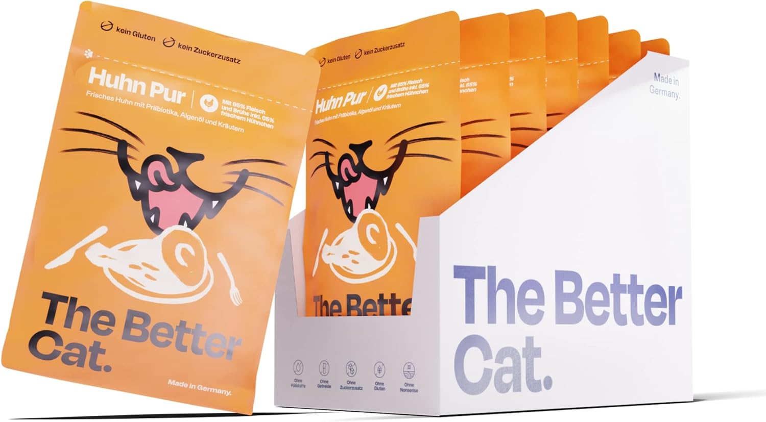 Katzenfutter Ohne Zucker Und Getreide Hoher Fleischanteil www.amazon.de