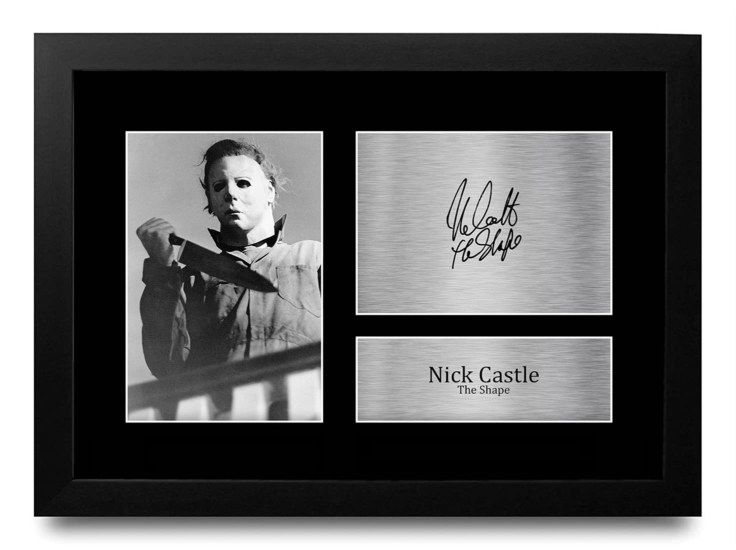 Foto Con Autografo Stampato Di Nick Castle - Poster A4 Incorniciato, Regalo Ufficiale Per Fan Di Halloween E Collezionisti Di Memorabilia