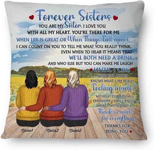 Vista 15 de Almohada personalizada para mejor amiga, mejor amiga, felicitaciones por ser mi mejor, almohada personalizada para mejor amiga, regalo para mejor 1