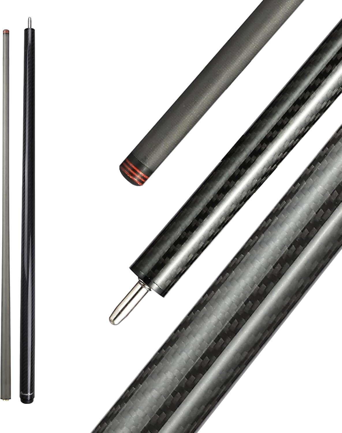 Carbon Fiber Break Pool Cue Stick, 13mm Tip Break Carbon Fiber cue, 58" Cue Stick, 20OZ Weight Pool Stick