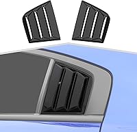 Vista 8 de Persianas laterales para Dodge Charger 2011+ SXT/GT/R/T/SRT/SRT Hellcat Widebody/Scat Pack de persianas de cuarto de rejilla (negro A)