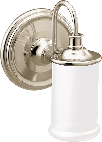 Miniatura 10 de Moen YB6462CH Belfield - Lámpara de tocador de baño de doble montaje con 2 luces con vidrio esmerilado, cromado