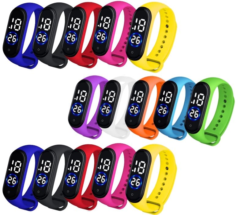 Pappi-Haunt LED Digital Watch for Kids (Multicolour) - Pack of 15 (B06XZXVGQ5) Amazon Price History, Amazon Price Tracker