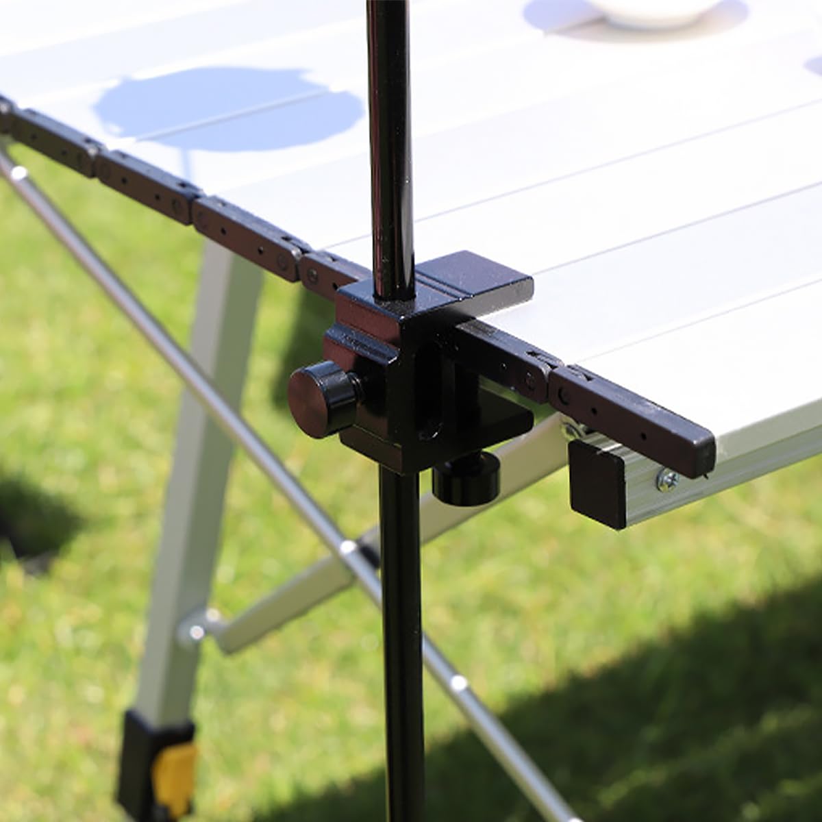 Supporto per lampada da esterno portatile in lega di alluminio pieghevole pieghevole supporto lanterna da scrivania tenda sospesa porta luce solare per giardino, campeggio, viaggio