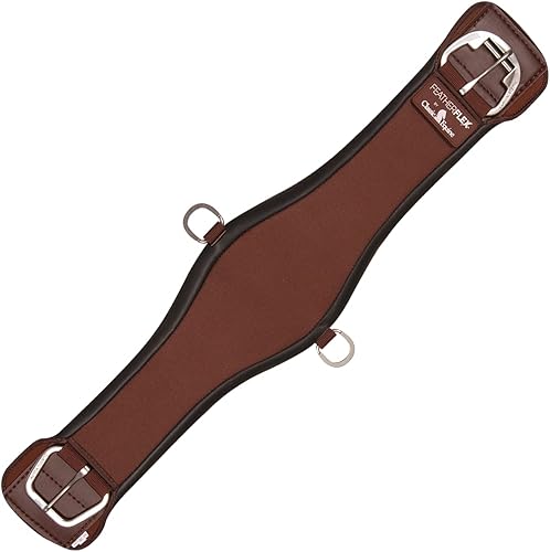Classic Equine Featherflex Roper Cinch, marrón, 34 pulgadas