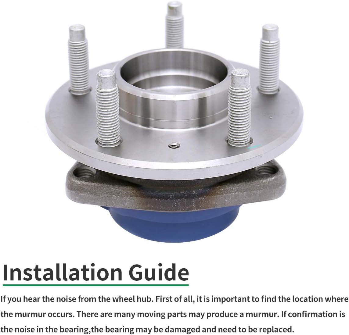 HICKS 513179 Front Wheel Hub Bearing Assembly Compatible with 2000-2013 Chevy Impala (FWD Only), 2000-2007 Chevy Monte Carlo (FWD Only), 1997-2008 Pontiac Grand Prix (FWD Only)