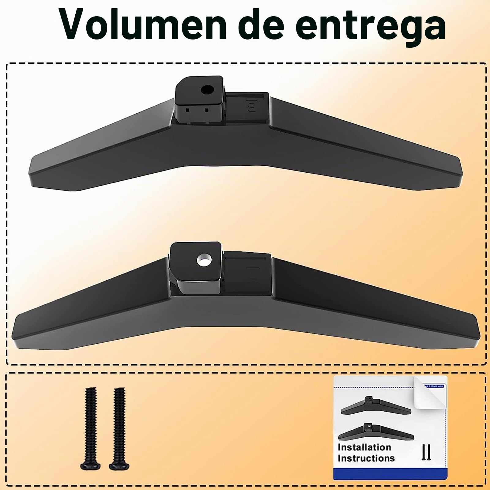 Patas de Soporte para LG Smart TV 43 Pulgadas 4K - Compatible con Modelos 43UM7300AUE, 43UK6500AUA, 43UK6090PUA, 43UK6200PUA - Soporte de Mesa con Tornillos, Fácil de Instalar