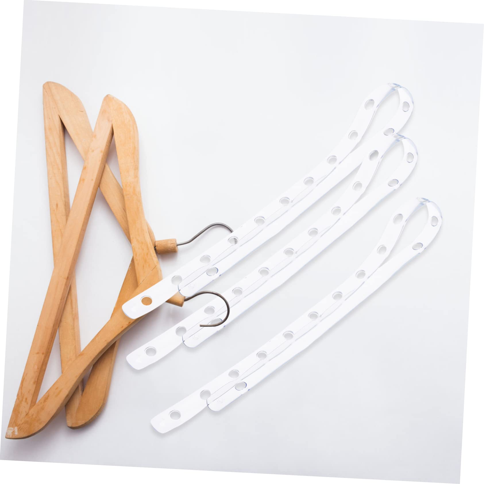 HEALLILY Closet Organizer Plastic Hanger Strips Display Hanger Strips for Closet Rack