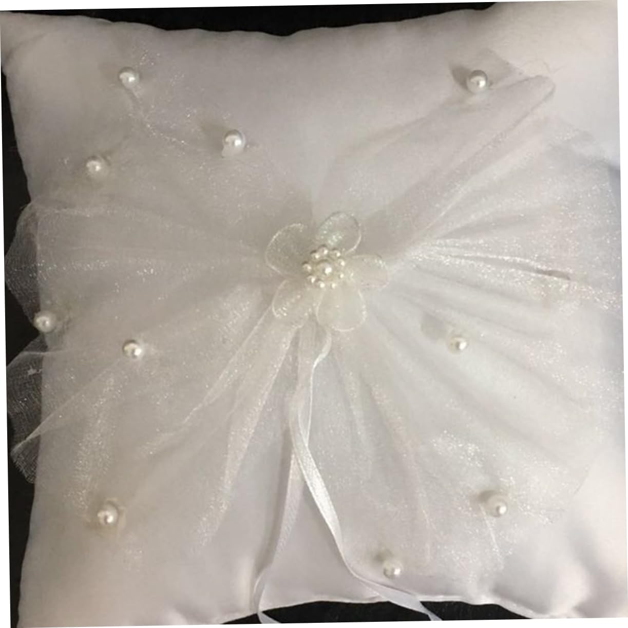 jojofuny 3pezzi Cuscino Portafedi Elegante Pizzo Per Matrimonio Decorazione Raffinata Per Anelli Per Cerimonie Fidanzamenti e Occasioni Speciali