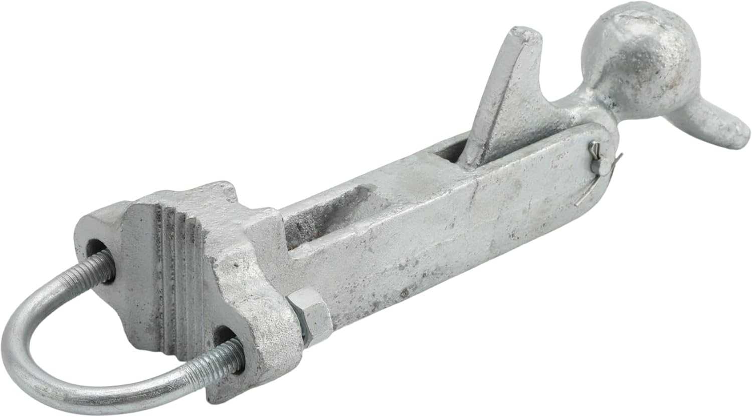 Plum Fittings Chain Link Fence Gate Holder 1 5/8" or 2" [1 7/8" OD] | Duckbill Gate Holdback | Props Gate Open
